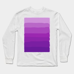 Purple Ombre Digital Art Long Sleeve T-Shirt